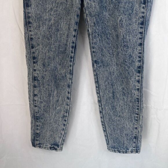 Chic VTG Y2K Acid Wash Pleated Front Denim Jeans Size 8* (0-2 SMALL)* Retro 80s - Picture 8 of 11